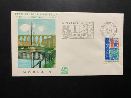 Enveloppe 1er Jour "Morlaix" 10/06/1967 - Flamme - 1505 - Historique N° 603 - 1960-1969
