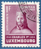 Luxemburg 1935 1 Fr Charles I, Caritas 1 Value Cancelled - Neufs