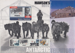 AAT 1999 Restoration Mawson's Hut 4v + Telecard  In Large Map  (unused) (FAR157) - Briefe U. Dokumente