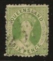 Queensland    .   SG    .   18    .   O      .     Cancelled - Used Stamps