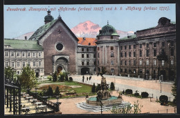AK Innsbruck, Rennplatz Mit Hofkirche Und K. K. Hofburg  - Autres & Non Classés
