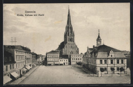 AK Demmin, Kirche, Rathaus Und Markt  - Demmin