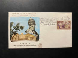 Enveloppe 1er Jour "Enclave Papale De Valréas - Papes" 25/05/1968 - Flamme - 1562 - Historique N° 641 - 1960-1969