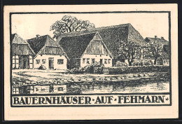 Künstler-AK Fehmarn, Blick Zu Den Bauernhäusern  - Fehmarn
