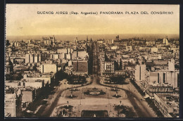 AK Buenos Aires, Panorama Plaza Del Congreso  - Argentinië