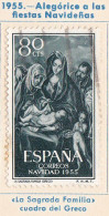1955 - ESPAÑA - NAVIDAD - LA SAGRADA FAMILIA ( EL GRECO ) - EDIFIL 1184 - Autres & Non Classés