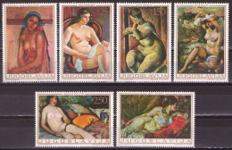 Yugoslavia 1969 - Art, Reproduction Nudes - Mi 1352-1357 - MNH**VF - Ungebraucht