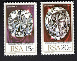 2031813848 1980 SCOTT 534 535  (XX)  POSTFRIS MINT NEVER HINGED - WORLD DIAMOND CONGRESS - GREAT STAR OF AFRICA DIAMOND - Nuovi
