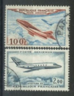 FRANCE - 1954/65, AIRPLANES STAMPS SET OF 2, USED - Gebraucht