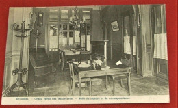BRUXELLES -  Grand Hôtel Des Boulevards  - Salle De Lecture Et De Correspondance - Cafés, Hoteles, Restaurantes