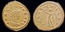Gallienus, Sole Reign,  AE Antoninianus Sol Standing Left - The Military Crisis (235 AD Tot 284 AD)