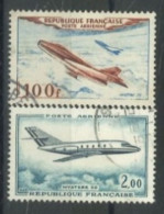FRANCE - 1954/65, AIRPLANES STAMPS SET OF 2, USED - Gebruikt