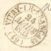 11K12 --- 51 VITRY-LE-FRANCAIS (Vitry-le-François) Pour St Rémy Type 13 Taxe Locale 1 - 1801-1848: Precursors XIX