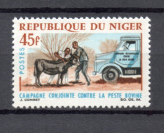 NIGER   N° 184    NEUF SANS CHARNIERE  COTE 1.80€    PESTE BOVINE ANIMAUX - Niger (1960-...)
