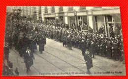 Funérailles Du Roi Léopold II - Le Char Funèbre Rue Royale - Koninklijke Families