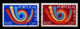 PORTUGAL    -   1973.    Y&T N° 1179  / 1180 Oblitérés.  EUROPA - Usado