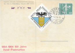 Postzegels > Europa > Zwitserland > Kaart Met Hotel Briefmark (17673) - Autres & Non Classés