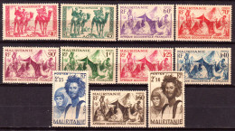 Mauritania 1939 Y.T.105/15 */MH VF/F - Unused Stamps