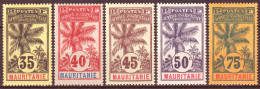 Mauritania 1906 Y.T.9/13 */MH VF/F - Nuovi