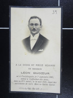 Léon Ducoeur Froidchapelle 1902 1929  /40/ - Devotieprenten