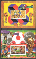 DJIDOUTI World Cup-82(soccer),space Set 2 S/Sheets Overp.imper. MNH - Otros & Sin Clasificación