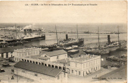 ALGERIE ALGER - 530 - Port Débarcadères Cies Transatlantique Touache - Collection Régence A. L. édit. Alger (Leroux) - Algiers