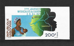 Gabon 1979 Medical Week 200 Fr. Single Imperforate / Non Dentele Unused - Gabun (1960-...)