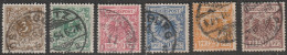 Deut. Reich: 1889, Mi. Nr. 45-50, Freimarken: Krone Und Wertziffer (sogen. "Krone/Adler"),  Gestpl./used - Usati