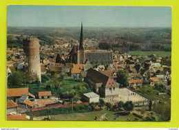 28 GALLARDON Vers Chartres N°496.93 Vue Générale Aérienne En 1971 Ecole ? Terrain De Basket Troupeau De Vaches - Chartres