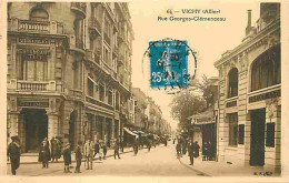 03 - Vichy - Rue Georges Clémenceau - Animée - CPA - Voir Scans Recto-Verso - Vichy