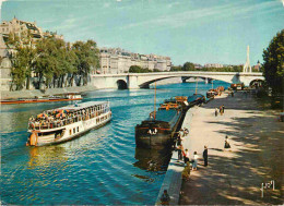 Bateaux - Bateaux Promenade - Paris - La Seine Au Quai De La Tournelle - CPM - Voir Scans Recto-Verso - Andere & Zonder Classificatie