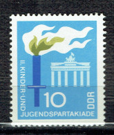 2èmes Jeux Sportifs De La Jeunesse à Berlin : Porte De Brandebourg - Unused Stamps