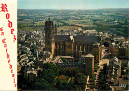 12 - Rodez - Cathédrale Notre Dame - Vue Aérienne - CPM - Voir Scans Recto-Verso - Rodez