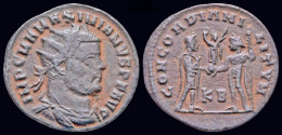 Maximianus Herculius AE Radiatus Jupiter Presents Victory On Globe - La Tetrarchía Y Constantino I El Magno (284 / 307)