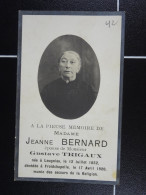 Jeanne Bernard épse Trigaux Leugnies 1852 Froidchapelle 1920  /43/ - Images Religieuses