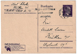 Nazi Germany WW2 Propaganda Postcard Mi P 312 - 05/24/1943, Captures Coal Stealing! / Faßt Kohlenklau! - Briefkaarten