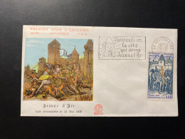 Enveloppe 1er Jour "Histoire De France - Jeanne D'Arc" 16/11/1968 - Flamme - 1579 - Historique N° 661 - 1960-1969