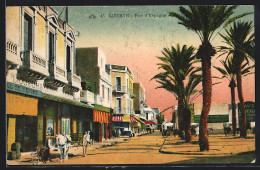 CPA Bizerte, Rue D`Espagne  - Tunisia