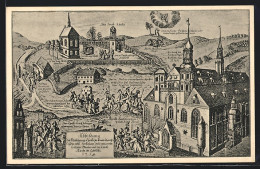 Künstler-AK Görlitz, Petrikirche Mit Kalvarie Um 1719  - Goerlitz