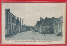 Carte Postale 51. Faux-Fresnay  Rue Principale   Très Beau Plan - Andere & Zonder Classificatie