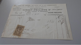 CHATEAUDUN VINSOT PHILIPPE VINS EN DETAIL  EN FUTS ET A LA COMMISSION - 1900 – 1949
