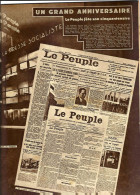 «LE PEUPLE Fête Son Cinquantenaire» Article De 3 Pages (9 Photos) Dans « A-Z » Hebdomadaire Illustrée N° 39 (15/12/1935) - Belgique