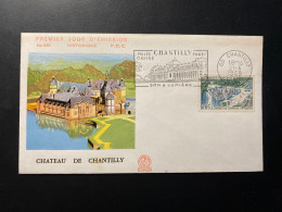 Enveloppe 1er Jour "Château De Chantilly" 21/06/1969 - Flamme - 1584 - Historique N° 686 - 1960-1969
