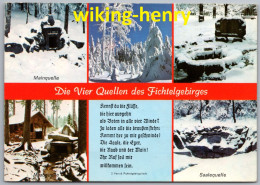 Fichtelgebirge - Die Vier Quellen Des Fichtelgebirges - Im Winter - Mit Stempel Unterkunftshaus Kösseine - Autres & Non Classés