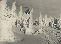 Ceskoslovensko. Bild-Postkarte. Seilbahn Im Riesengebirge Auf Den Schwarzberg (Janské Lazné), Krkonose, 1950 - Storia Postale