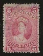 Queensland    .   SG    .   154  .  Thin Paper  .   O      .     Cancelled - Usados