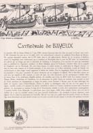 1977 FRANCE Document De La Poste Cathédrale De Bayeux  N° 1939 - Documentos Del Correo