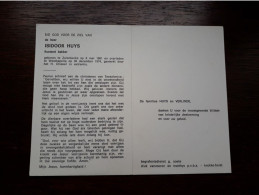 Bakker - Isidoor Huys ° Zuienkerke 1891 + Westkapelle 1974 (Fam: Verlinde) - Obituary Notices