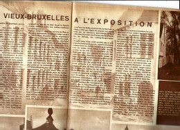 «Le Vieux-BRUXELLES à L’exposition» Article De 2 Pages (5 Photos) Dans « A-Z » Hebdomadaire Illustrée N° 32 (17/03/1935) - Belgio
