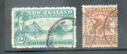 D 48 - N. Z. - YT  123 Et 124  ° Obli  -  Fil étoile NZ - Dentelure Imparfaite - Used Stamps